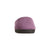 Women's Microterry Wider Width Clog Slippers in Violet with Grey Lining Front Toe View