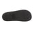 Women's Microterry Satin Trim Wider Width Slide Slippers in Black Sole View