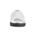 Women's Microterry Satin Trim Wider Width Slide Slippers in White Toe View