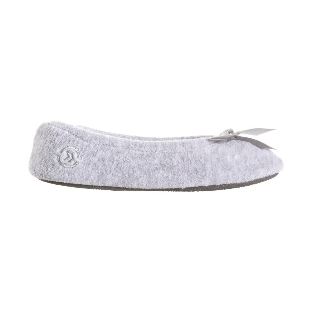Women's Classic Terry Ballerina Slippers Heather Grey Profile View