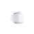 Women's Classic Terry Ballerina Slippers White Stripe Heel View