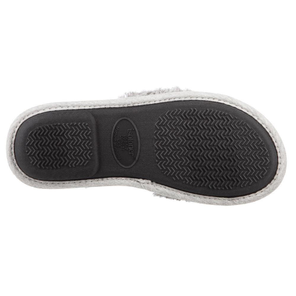 Women's Linley Jersey and Chenille Slide Slippers in Ash Bottom Sole Tread