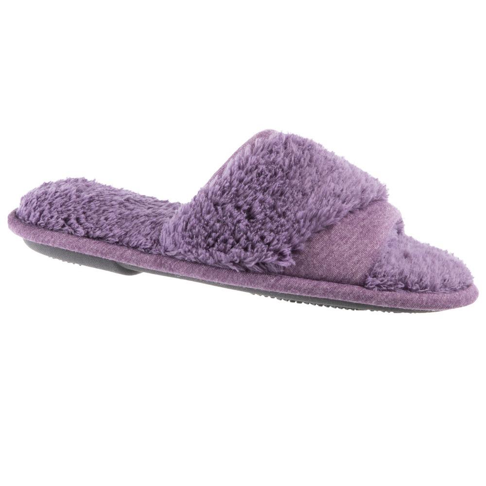 women's jersey and chenille linley slide slipper in purple