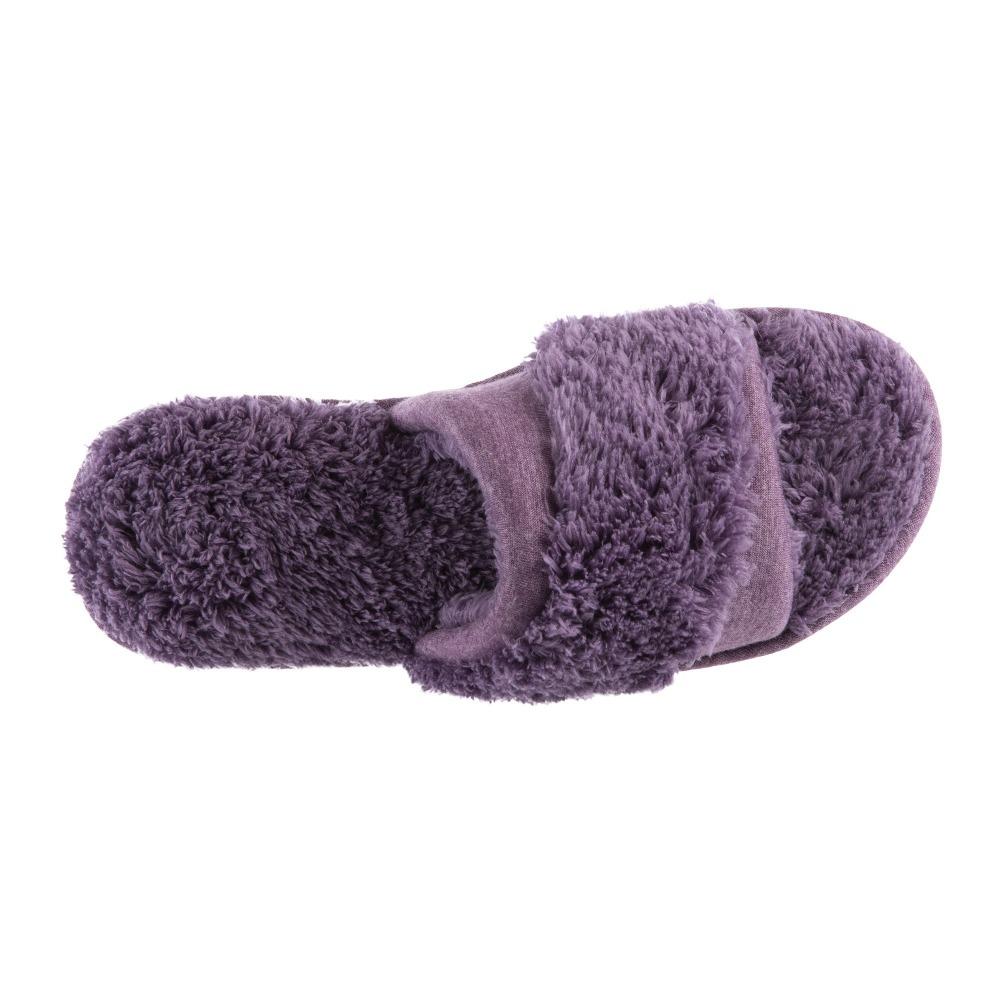 Women's Linley Jersey and Chenille Slide Slippers in Iris Inside Top View
