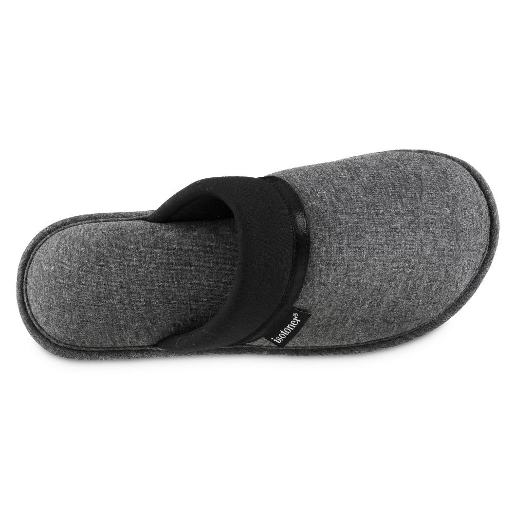 Women's Jersey Cambell Clog Slippers in Black Top Inside View