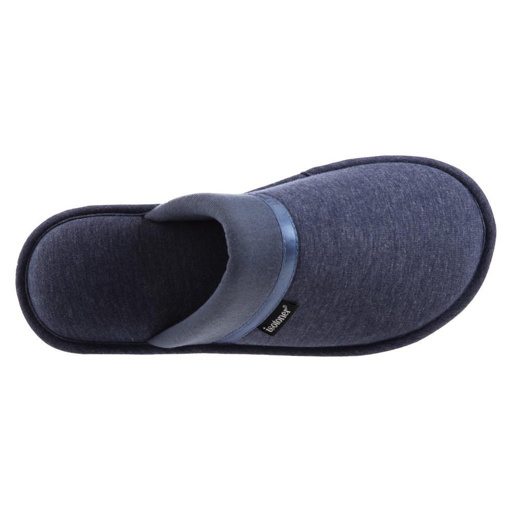 Women's Jersey Cambell Clog Slippers in Navy Blue Inside Top View