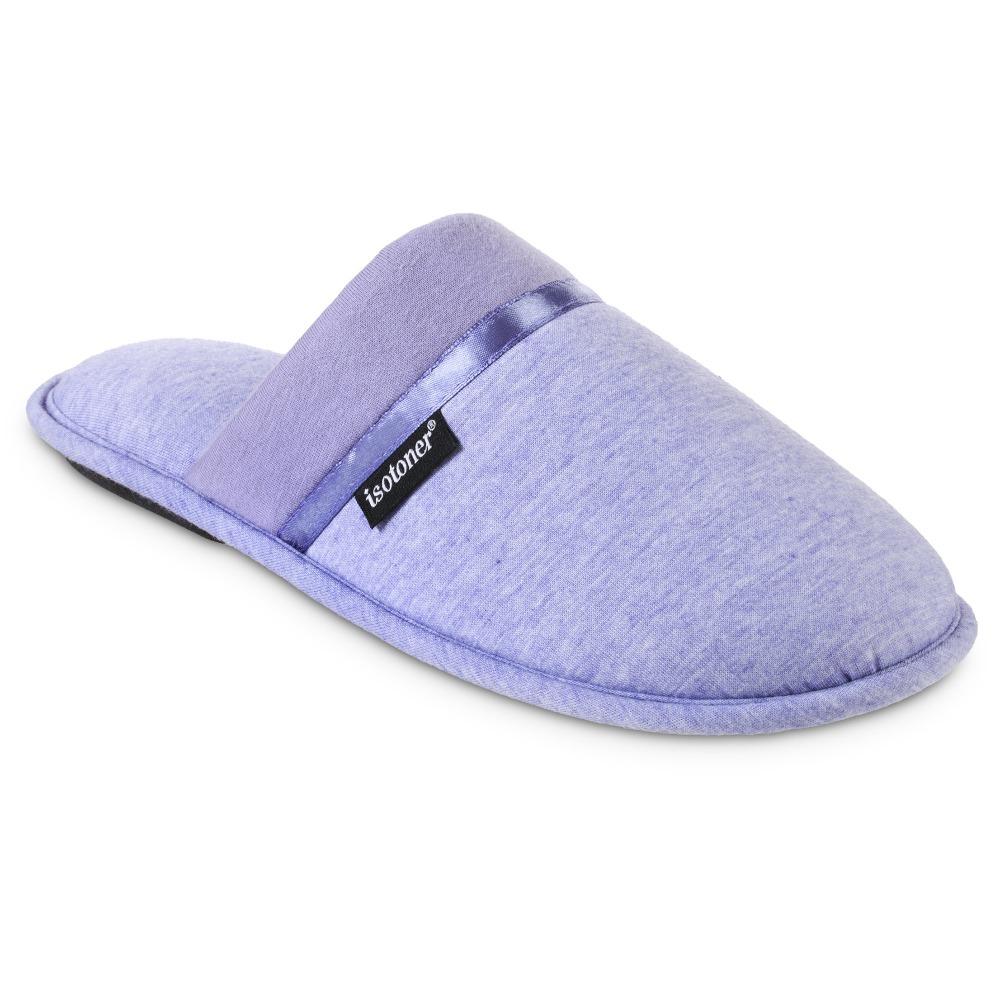 Women's Jersey Cambell Clog Slippers in Periwinkle Right Angled View