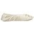 Women's Embroidered Pearl Satin Ballerina Slippers in Ivory Profile