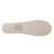 Women's Embroidered Pearl Satin Ballerina Slippers in Ivory Bottom Sole