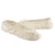 Women's Embroidered Pearl Satin Ballerina Slippers Pair in Ivory Right Angled View