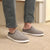 Zenz Men's Transition in Ash on figure sitting on a bench in closet