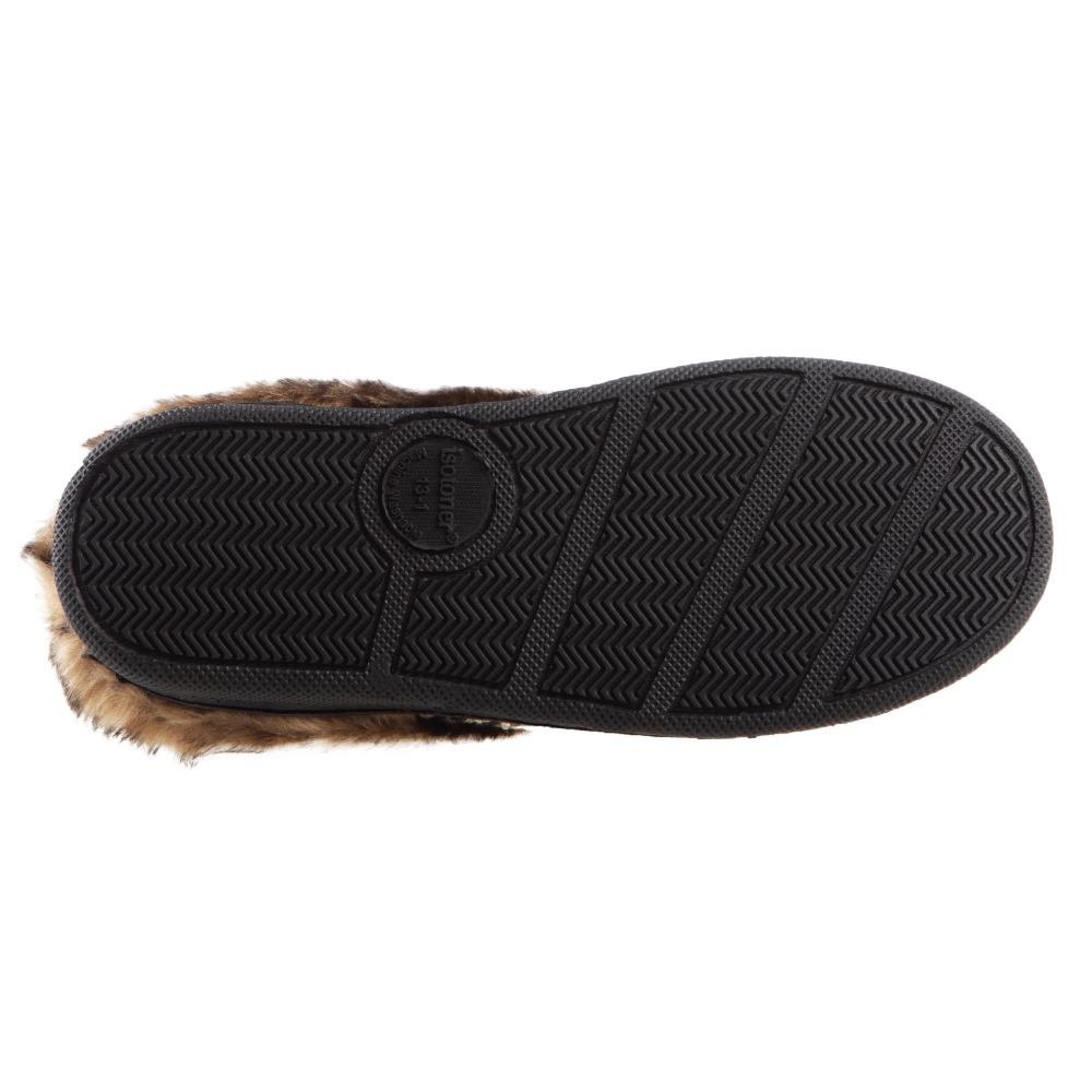 Girl's Wendi Hoodback Slippers in Dark Chocolate (Brown) Bottom Sole Tread