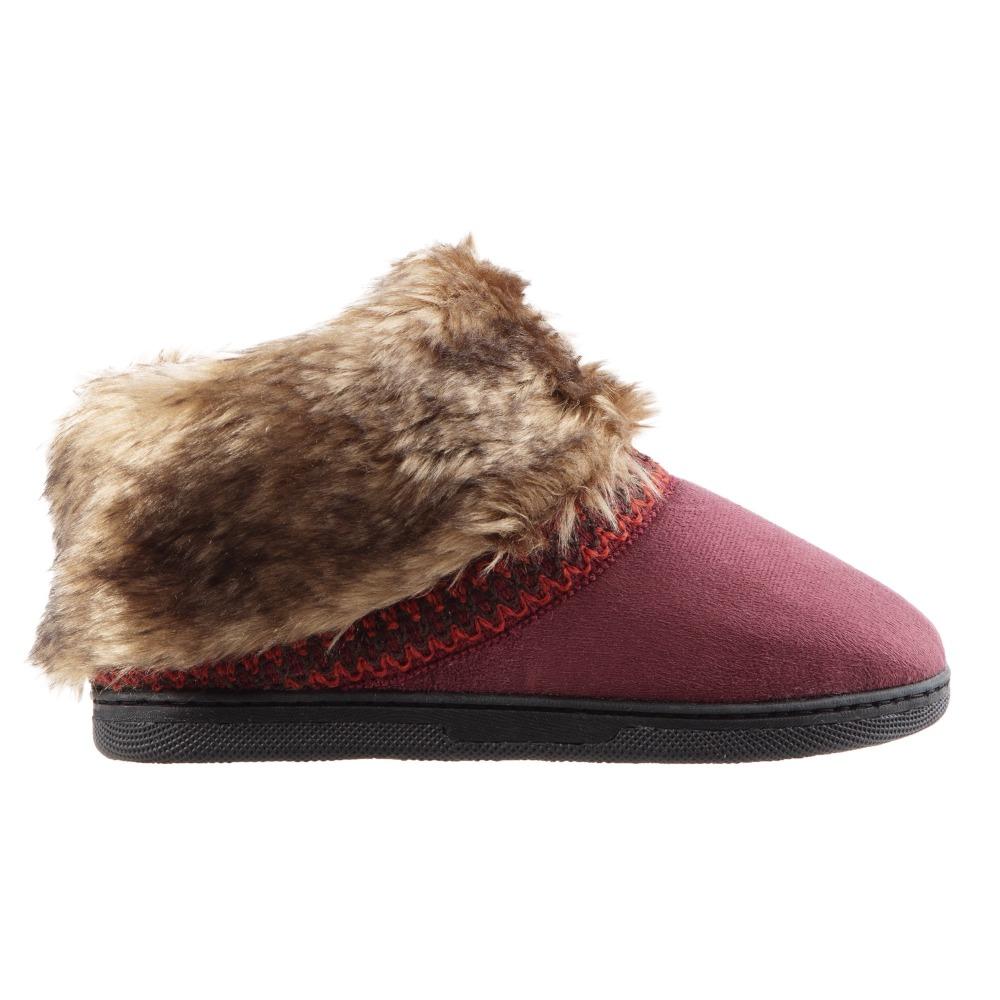 Girl's Wendi Boot Slippers in Henna Side Profile