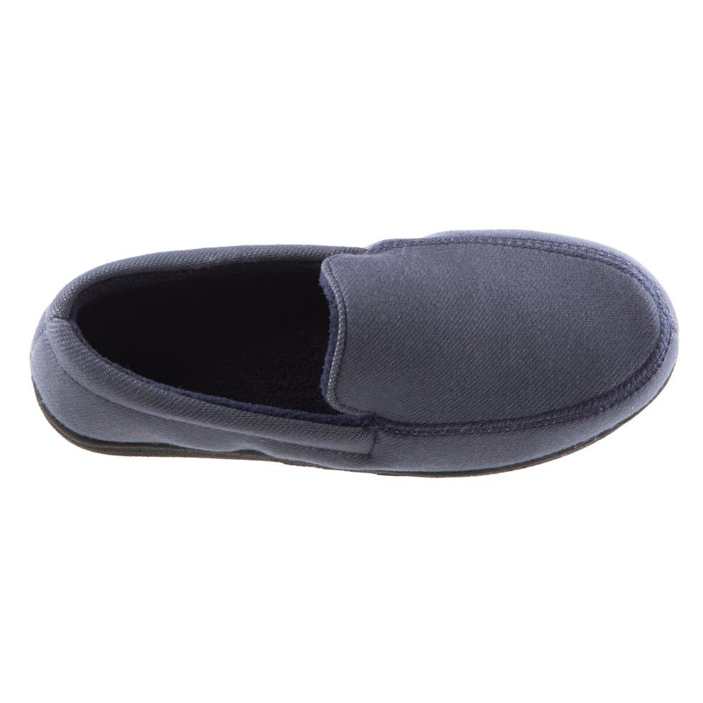 Boy's Chandler Moccasin Slippers in Ash Inside Top View